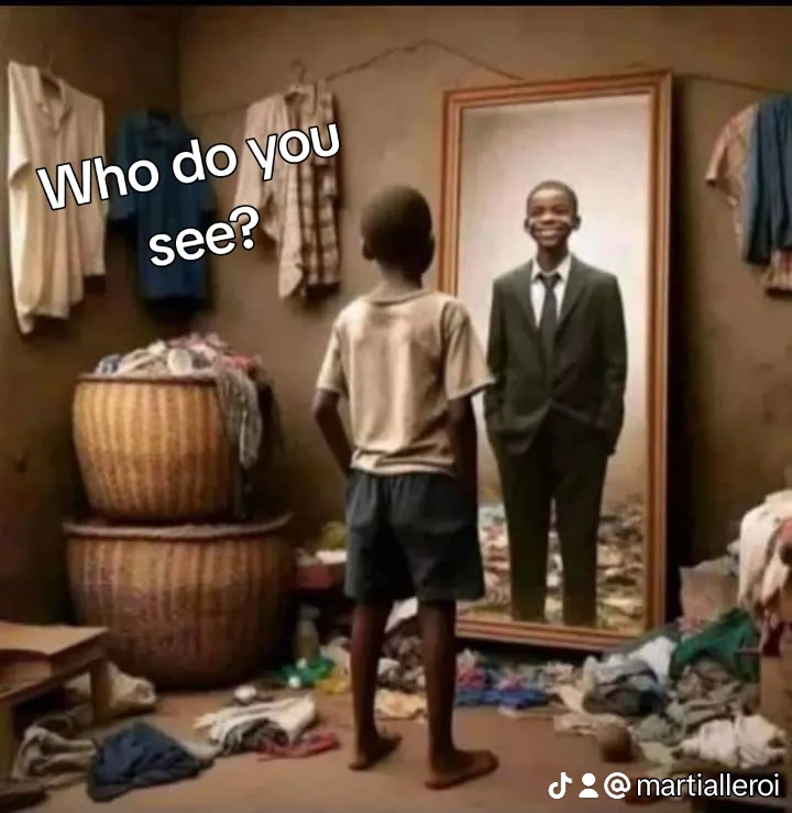 Image of a boy with a hope to become a big personality